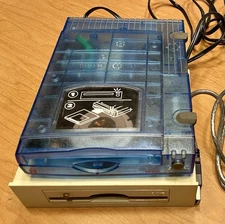 Iomega Zip 100 External Disk Drive Z100USB Translucent Blue & Internal