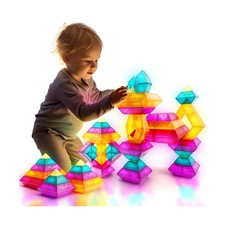 Building Block Sets for Kids 3 4 5 6 Year Old, 30 Pcs Stacking Bloc... Fast Ship
