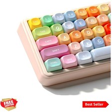 Cute Candy PBT Keycaps, Gunmy Bear MOA Keycaps Dye-Sublimation,Colorful Custo...
