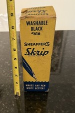 Original Box Ink Bottle Sheaffer Skrip 616 Black 16 Ounce Washable Ink