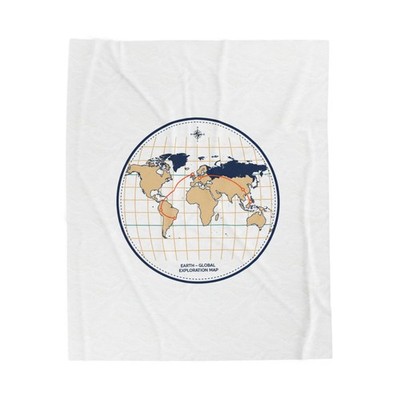 Topographic World Map Blanket | contour line design, topo decor