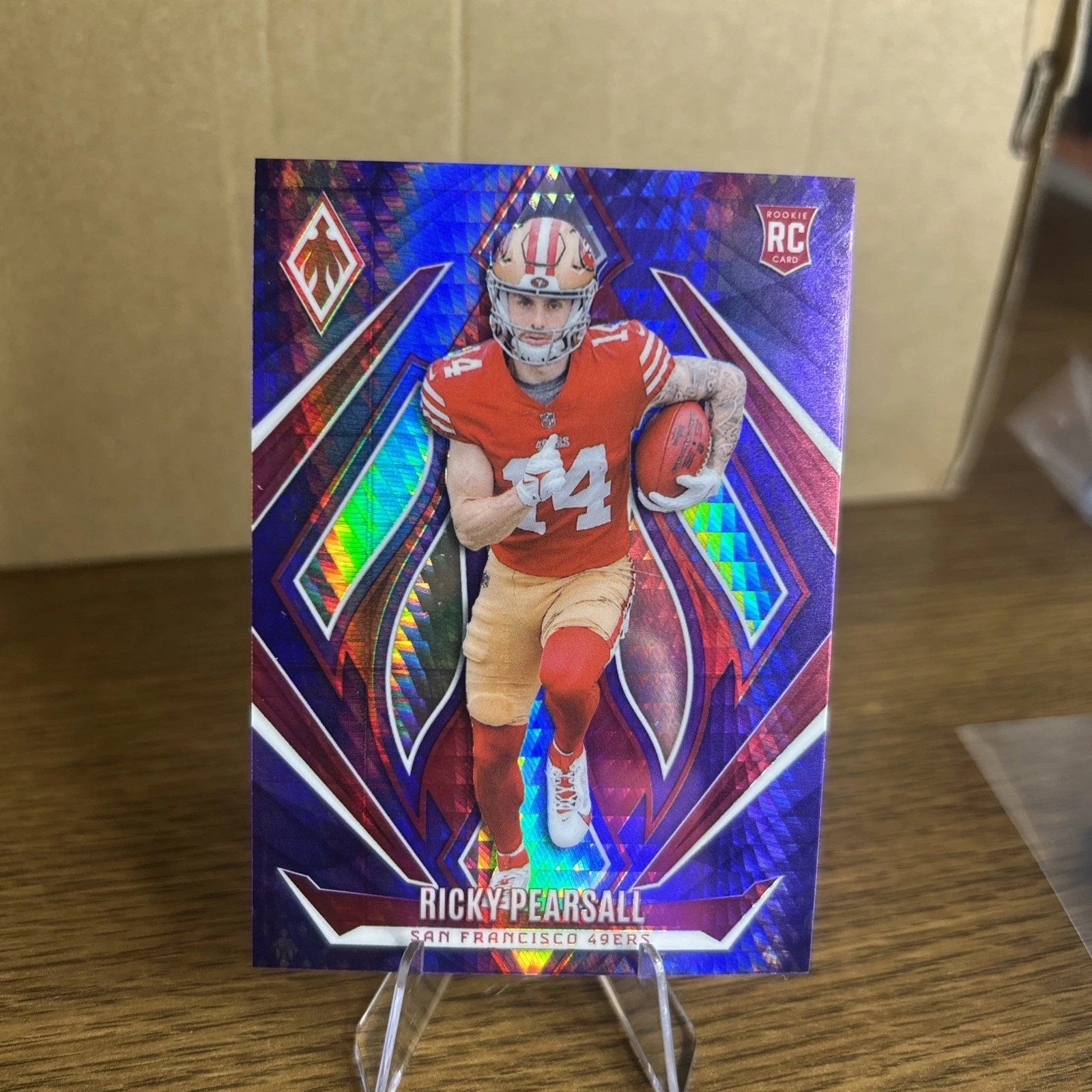 2024 Panini Phoenix - #234 Ricky Pearsall - Purple Hyper SP (RC) - SF 49ers