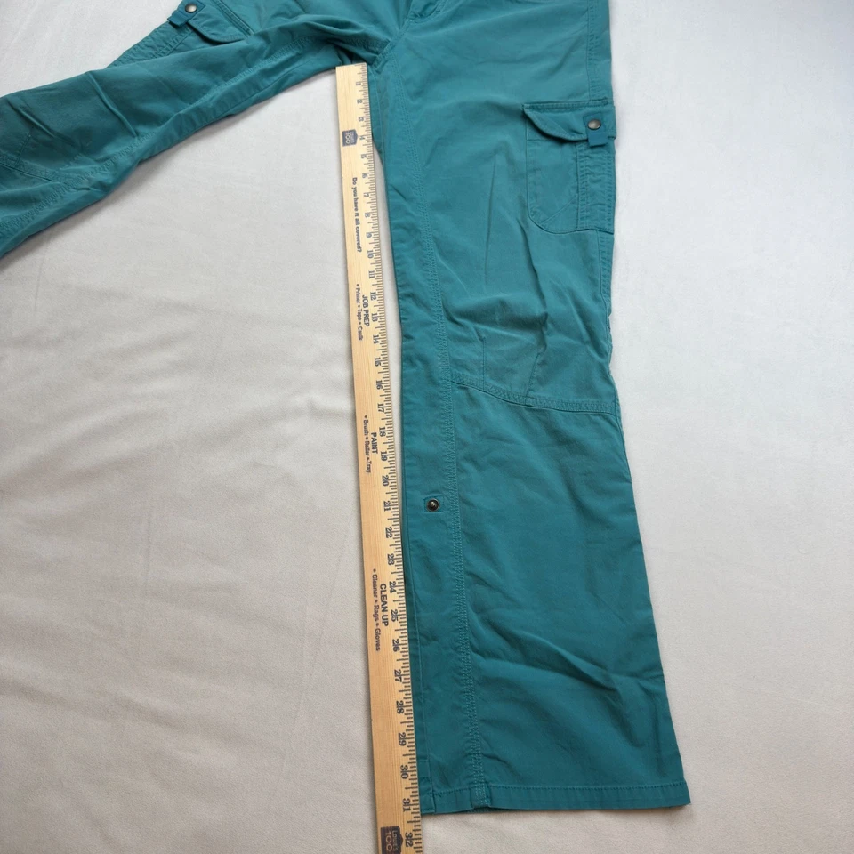 Pantalones cargo enrollables Kuhl para mujer talla 6 azul verde azulado regular senderismo al aire libre usados en excelente estado Foto 4 de 4