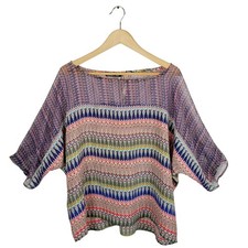 Gypsy 05 Global Village Boxy Cut Silk Blouse ...