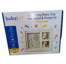 NEW/SEALED Bubzi Co Clay Baby Handprint/Footprint Photo Frame Kit  Keepsake