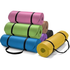 VANDUE AUM 72" x 24" x 0.4" THICK ULTRA SOFT YOGA EXERCISE MAT - HD CELL FOAM