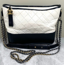 CHANEL Gabrielle MM Chain Strap Panda Color Shoulder bag Women