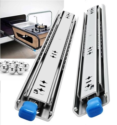 Heavy Duty Locking Drawer Slides Load 250 lbs Full Extension Runners with Loc...