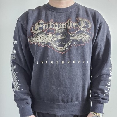 Entombed '' Misanthropic '' Crewneck Jumper Size Medium Death Metal 