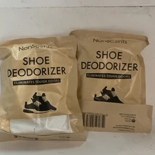 Non Scents 2 Packs (4 Count) Shoe Deodorizers Packets NEW