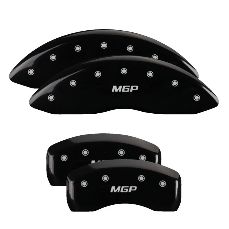 Cubiertas de pinza Mgp 10005Smgpbk cubiertas de freno negras grabadas con plata Mgp Foto 4 de 4