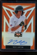 2020 Leaf Valiant - Portrait Autographs Nick Loftin #PA-NL1 Orange Prismatic /75