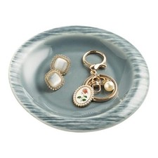 Ring Dish Holder, Jewelry Dishes for Women, Ceramic Trinket Dish Tray, Gray