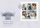 Slania engraved stamps-Sweden 1993 Royal Family Sv M/S on large FDC