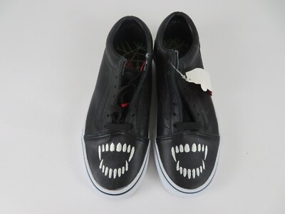Vans Classic Slip On Leather Mens Shoes Size 6, Womens 7.5, Vampire Teeth Fangs Vans Fangs Classic Slip-On Shoes | Pacsun main image 2