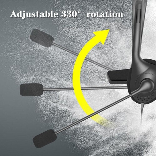 Headwear Einseitige Kopfhörer Kopf montiertes Einzelohr-Headset Für Anruf PC - Afbeelding 5 van 9