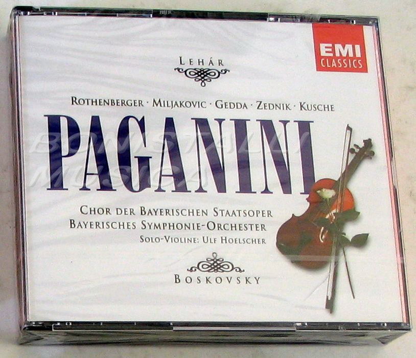 PAGANINI - ROTHENBERGER, MILJAKOVICH, GEDDA  - BOSKOVSKY - 2 CD Sigillato