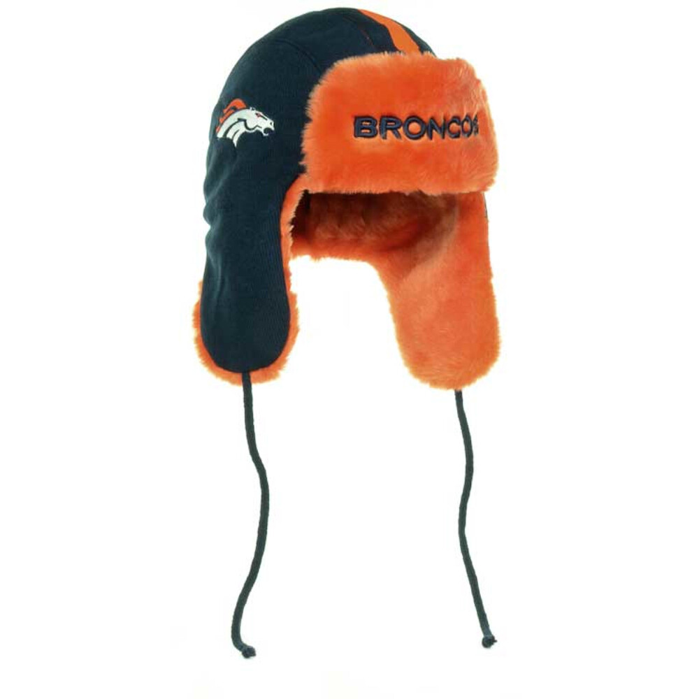帽子 GENZERO Durbin wash cowboy dogear cap New Era Denver Broncos Helmet Trapskin Faux Fur Lined Trapper