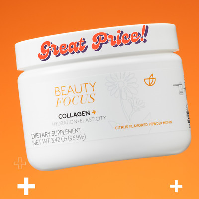 Nu Skin NuSkin Powder Mix-In Beauty Focus Collagen+ Citrus Exp 06/2026 SHIP FAST