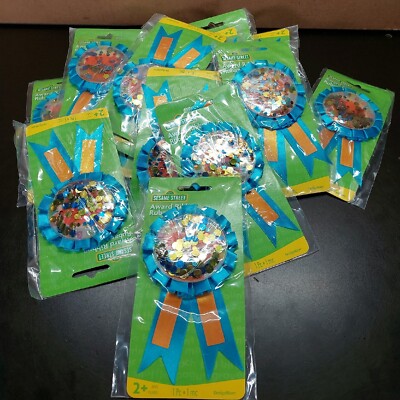 Designware Sesame Street Elmo Award Ribbon Guest of Honor Party Favor Lot Of 15