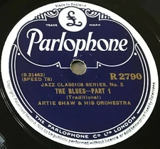ARTIE SHAW & HIS ORCHESTRA-THE BLUES PART 1 & 2-UK 1947 Shellac 78-R 2790