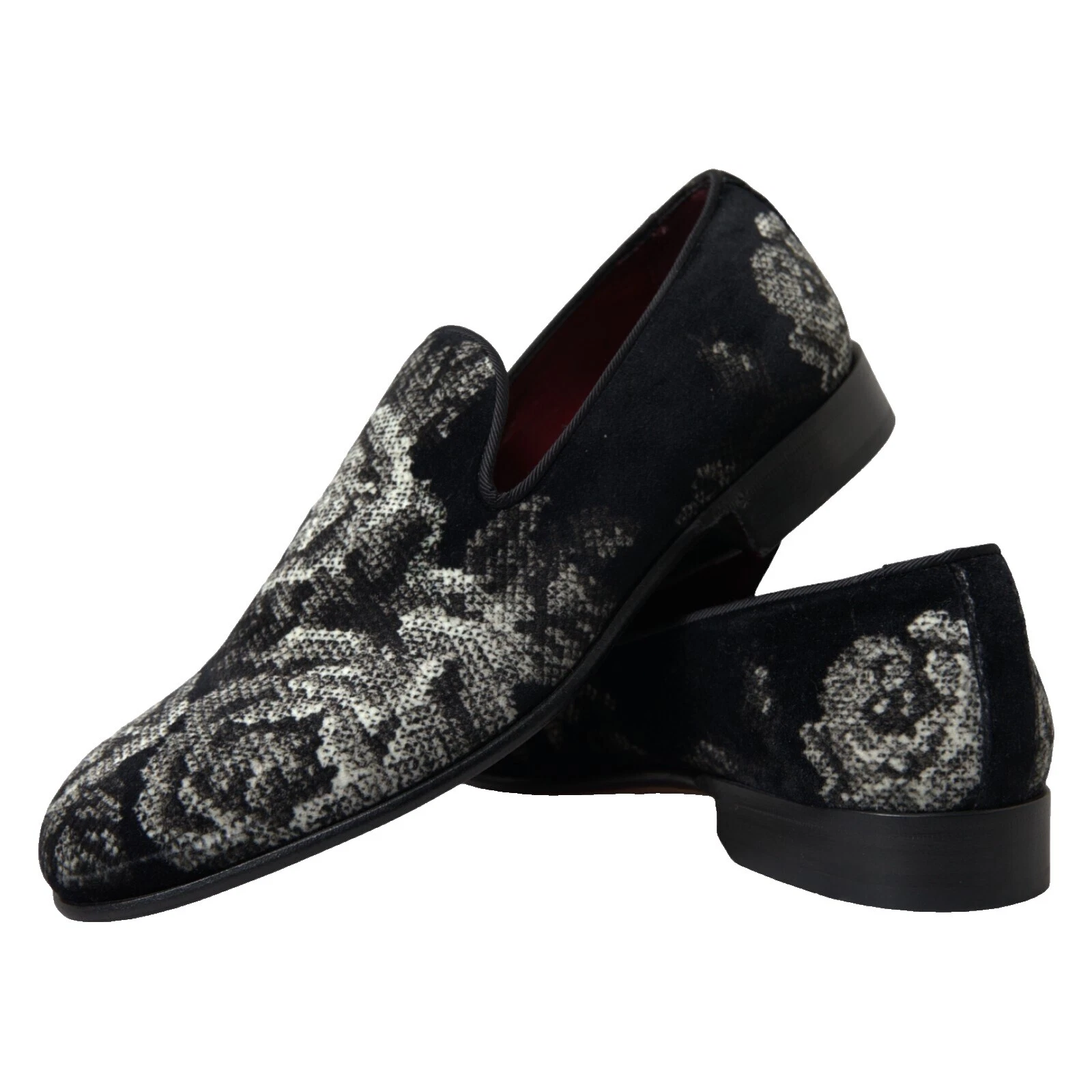 Zapatos de vestir Floral Negro para Hombres
