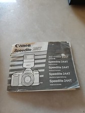 Vintage Canon Speedlite 244T Flash Instruction Manual