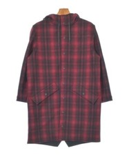 VALENTINO Coats Other RedxBlack Check Pattern 44 Approx. S 2200534190033