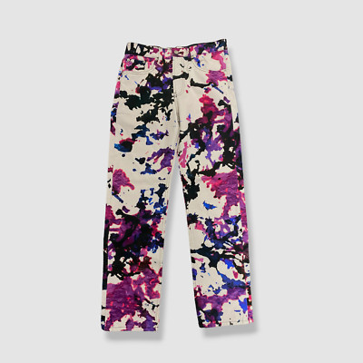 $695 Dries Van Noten Women's White Panthero Jeans Pants Size 29