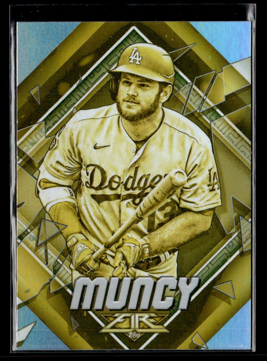 Max Muncy - 2022 Topps Fire Gold Minted Parallel #75 Los Angeles Dodgers