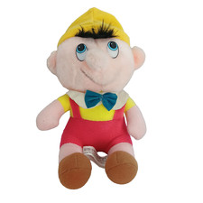 Vintage Walt Disney's Productions Classic Pinocchio Plush Stuffed Doll Toy