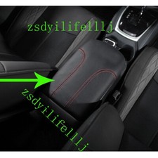 1x Para Nissan X-trail 2014-22 Interior Coche PU Negro Apoyabrazos Central Cubierta Borde