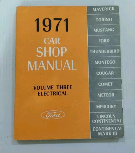 1971 Mustang Cougar Ford Car Shop Manual 5 Volume Set And Electrical Section 2 - Bild 6 von 9