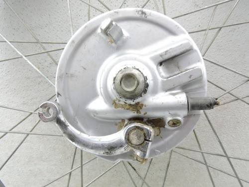 Front Wheel Brake Drum Hub Plate Axle Rim 1979 Honda XL100 Vintage Enduro 124 - Picture 6 of 9