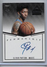 2014-15 PANINI PARAMOUNT ELFRID PAYTON PENMANSHIP ROOKIE AUTO 16/99