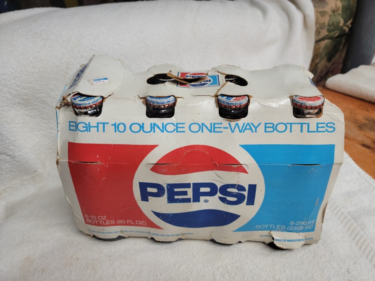 80s,90s,ペプシ,pepsiビンテージボトル10本セット❗ Vintage Pepsi 8 Pack Unopened Bottles 10oz In Original Packaging