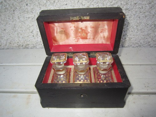 Napoleon III Travel Liqueur Box Set / Perfume Bottle - Picture 2 of 17