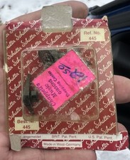 Vintage Genuine Schaller Security Lock Guitar Strap Lock Black 445 Germany