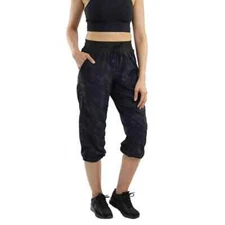 Spyder Women's Woven Capri Active Pants Stretch Drawcord Lightweight Pocket Gym