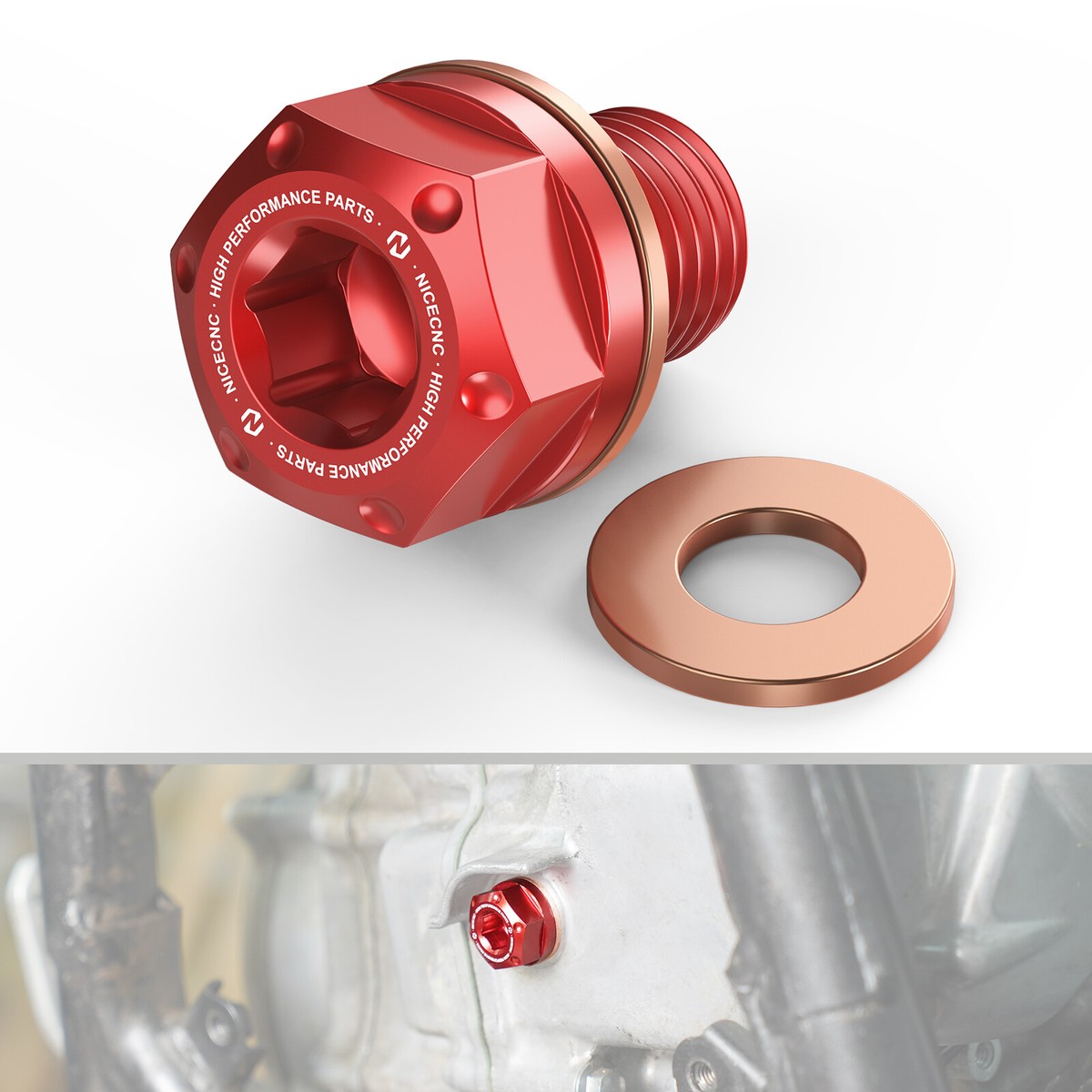 Oil Drain Plug Bolt #92800-12000 For Honda TRX450R 2006-2009