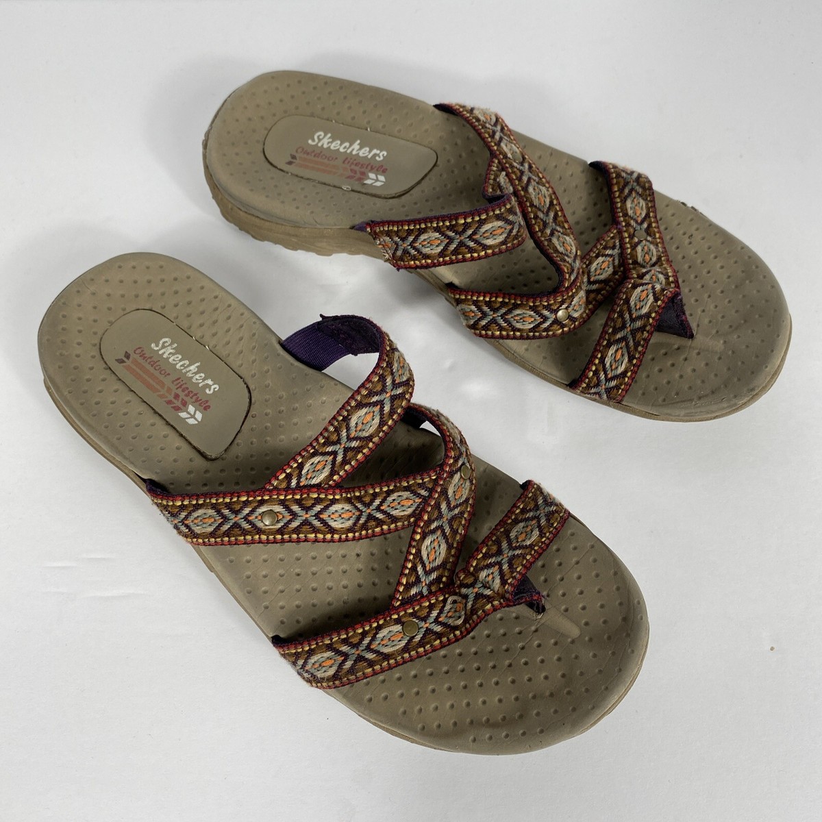 Ladies Sandals Skechers Boho Sandals Skechers Arch Fit Beach Kiss