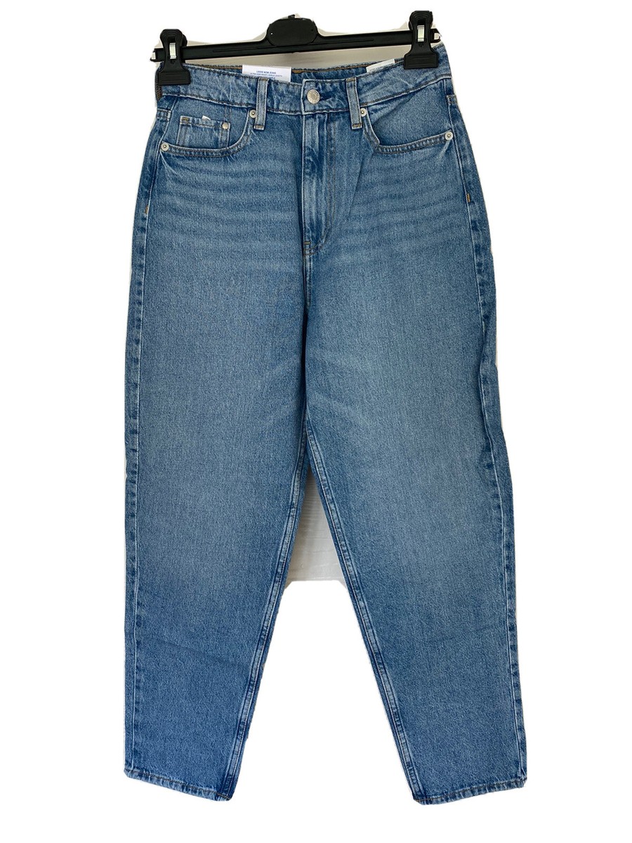 【MONN.:.(モン)】LOOSE DENIM &Denim Women's Loose Mom Jeans Ultra High Waist Ankle Length