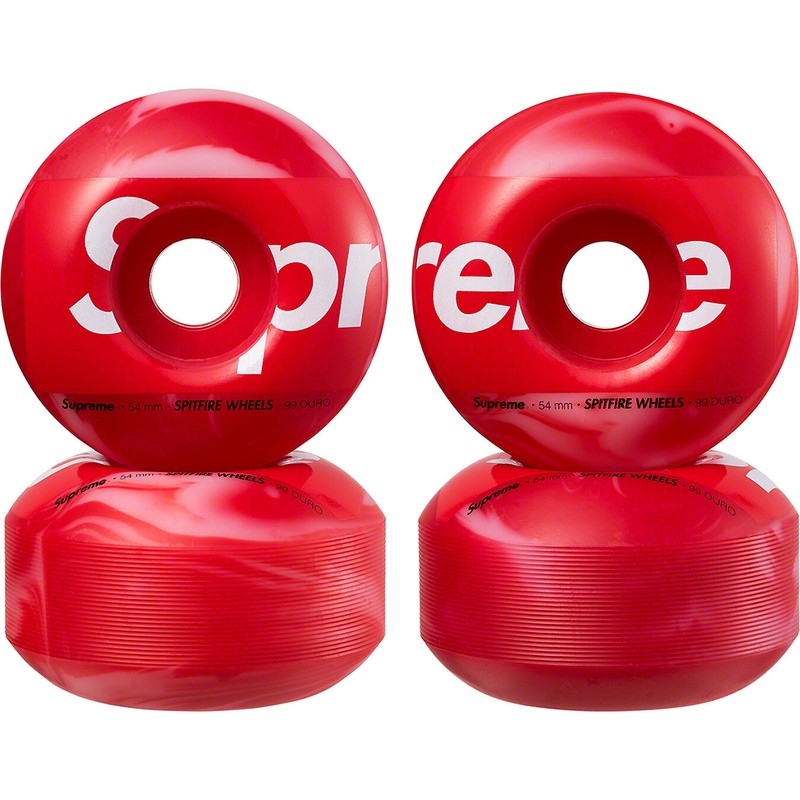 Supreme Spitfire Shop Wheels (Set of 4) (Red) 54MM Fall Winter 2022
