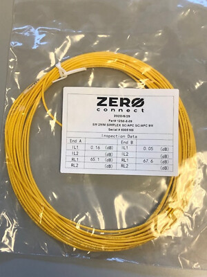 Fiber Jumper SCA to SCA 9 Meter Singlemode Simplex