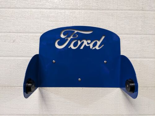 Porte-serviettes en papier ovale bleu personnalisé Ford homme grotte garage cadeau  - Photo 1/5