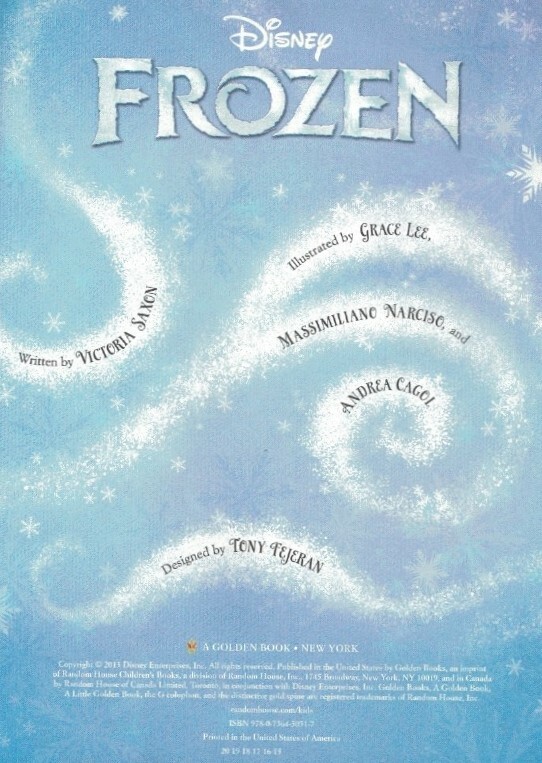 Disney FROZEN - A Little Golden Book - 2013 | eBay