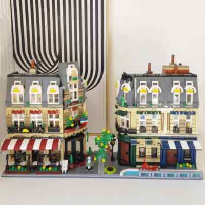 CaDA C66009 Corner Paris Restaurant Building Blocks Creator Expert cafe corner s