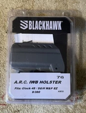 New Blackhawk A.R.C. IWB Holster 417576UG Fits Glock 48/S&W M&P EZ 9/380