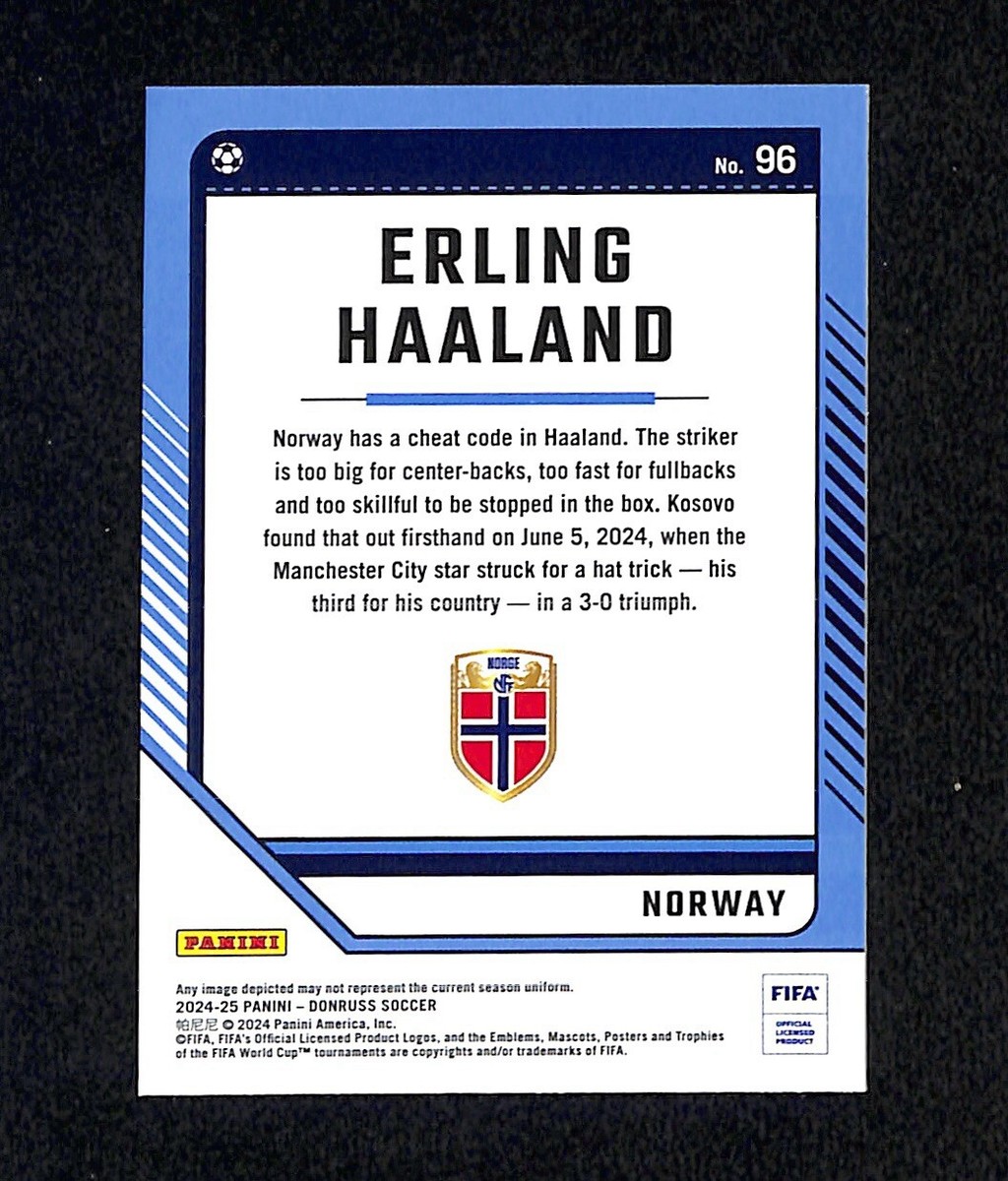 Erling Haaland 2024-25 Panini Donruss #96 Base | eBay