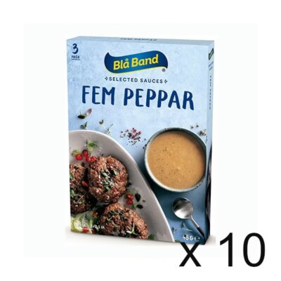 Blå Band Five Pepper Sauce 10-pack (10x48 grams) - Classic Swedish Sauce Mix